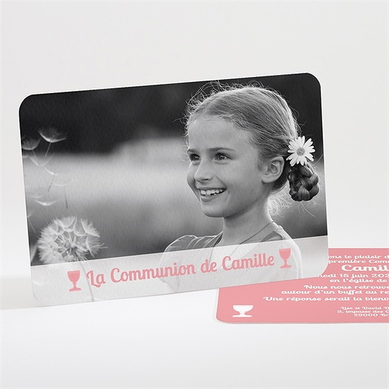 Faire-part communion beauté naturelle