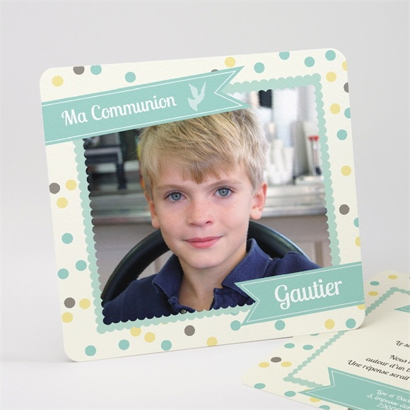 Faire-part communion Jolie fête réf.N31161