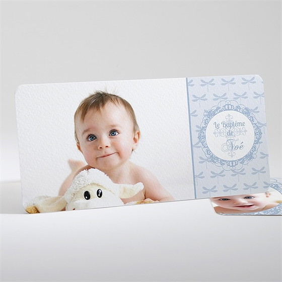 Faire-part de baptême cadres baroques
