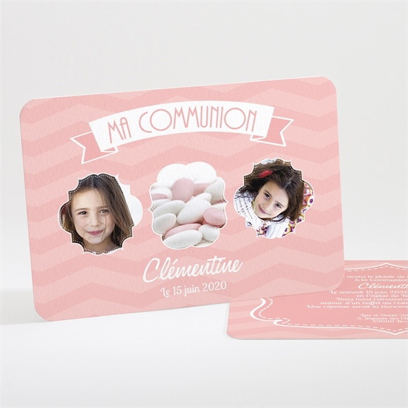 Faire-part communion Petite photo de sa frimousse réf.N11146
