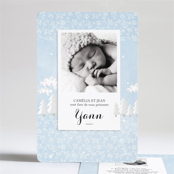 Faire-part naissance Paysage de neige réf.N24150