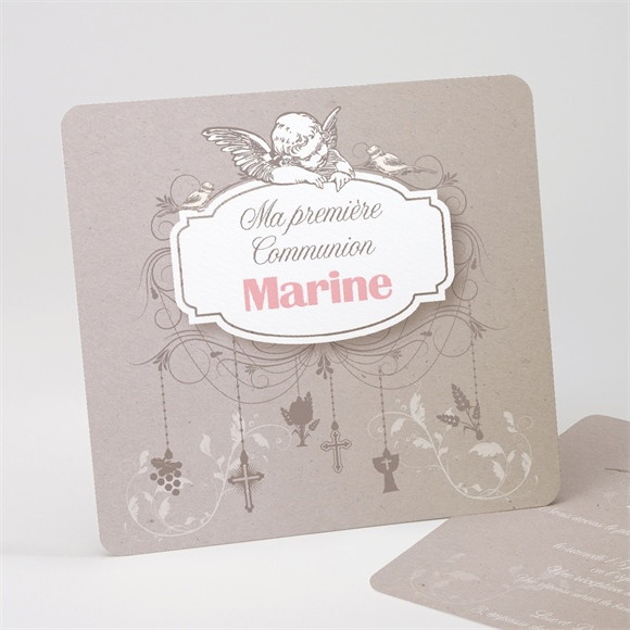 Faire-part communion Jolie annonce réf.N31172