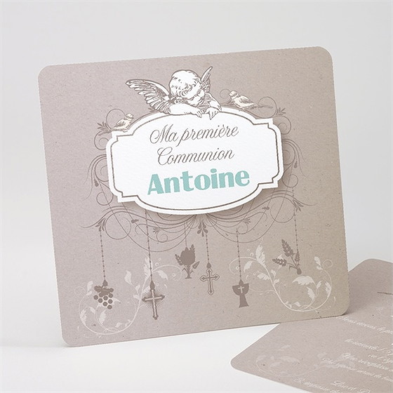 Faire-part communion pendentifs