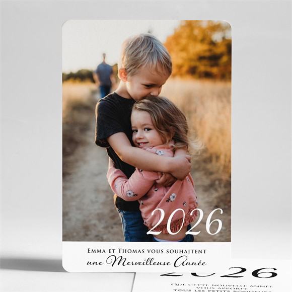 Carte de voeux Carte de Voeux scintillants réf.N24162