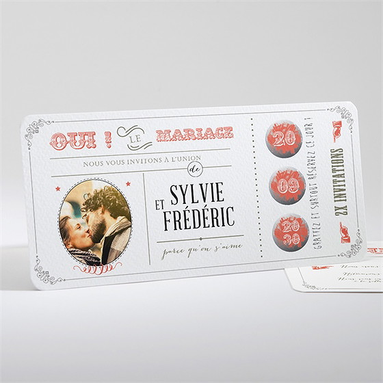 Faire-part mariage vintage & original