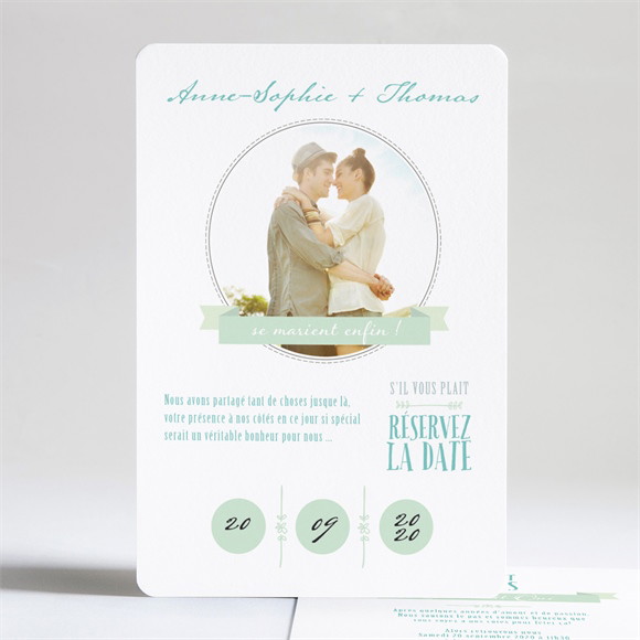 Faire-part mariage A découvir réf.N24164