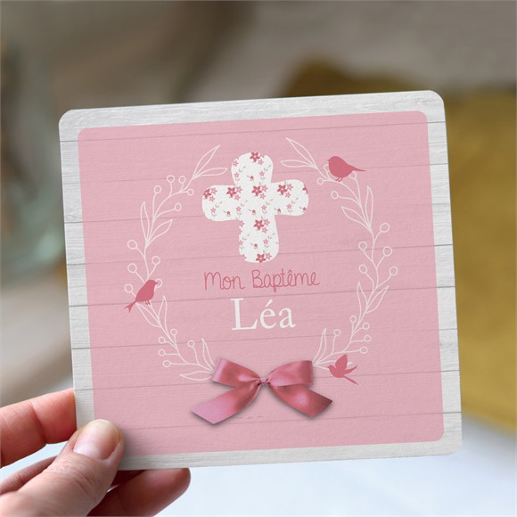 Faire-part de baptême Jolie composition réf.N31198