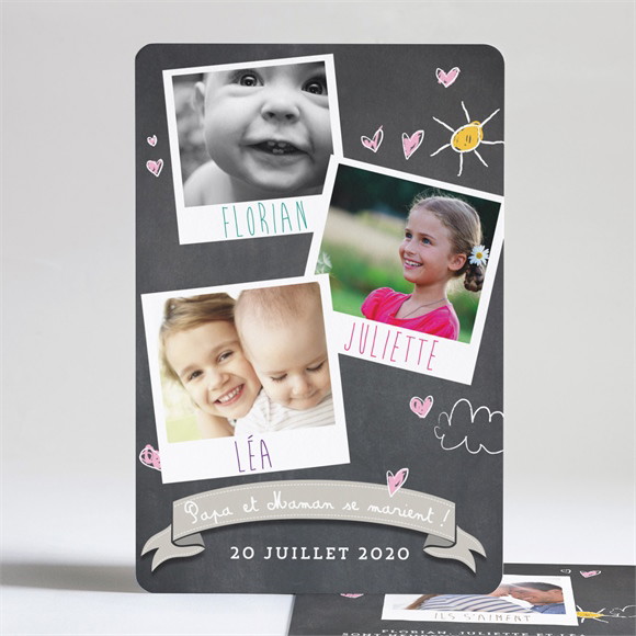 Faire-part mariage Les enfants annoncent réf.N24170