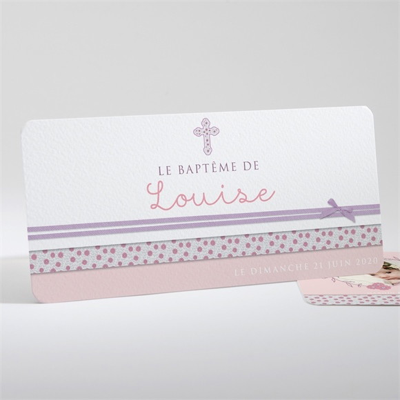 Faire-part de baptême Simple et épuré réf.N13132