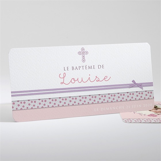 Faire-part de baptême simple et épuré