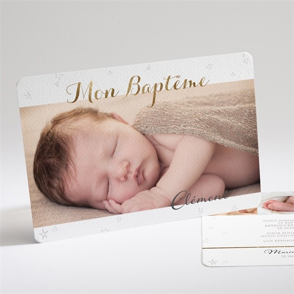 Faire-part de baptême La tête dans les étoiles réf.N14159