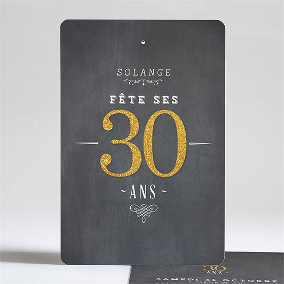 Invitation anniversaire fêtons mes 30 ans