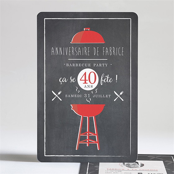 Invitation anniversaire 40 ans ensemble