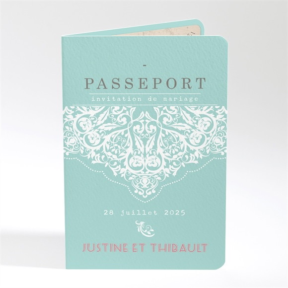 Faire-part mariage Joli Passeport réf.N401606