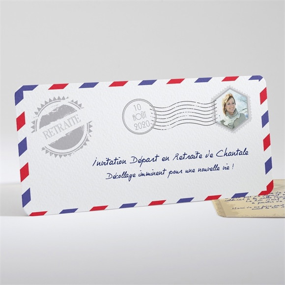 Carte invitation départ à la retraite Décollage imminent réf.N13160