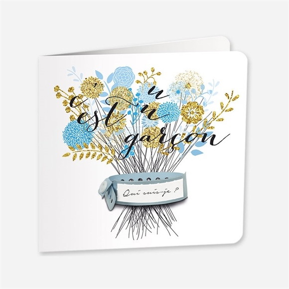 Faire-part naissance Joli Bouquet Vintage réf.N45152