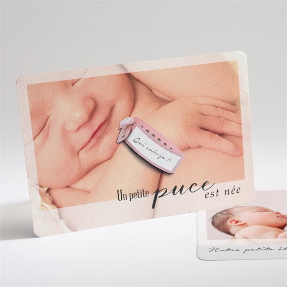 Faire-part naissance Une petite Puce est née ! réf.N14168