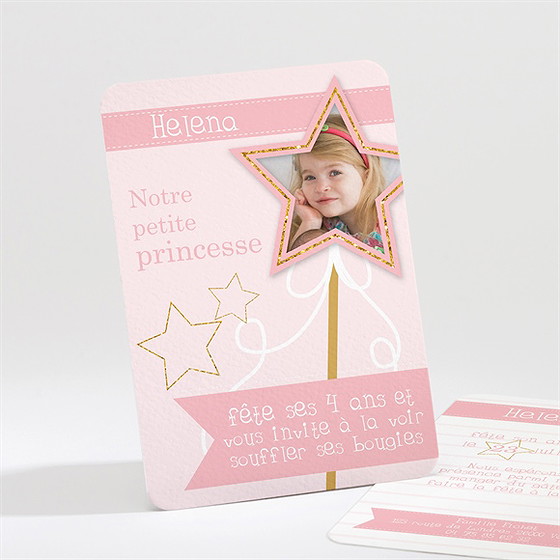 Invitation anniversaire princesse féerique
