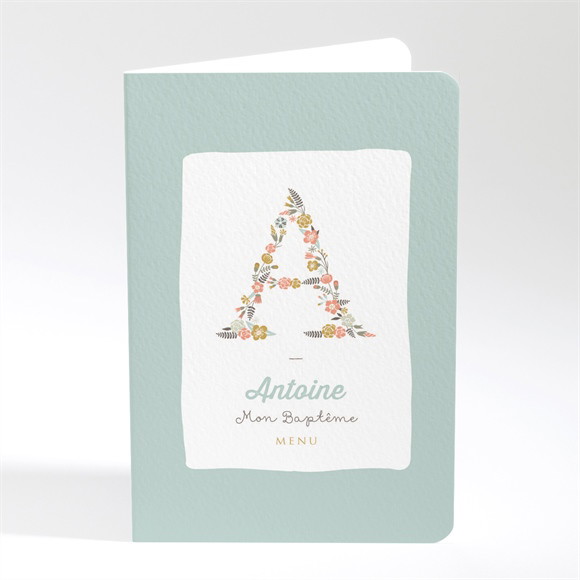 Menu baptême Alphabet original réf.N401798