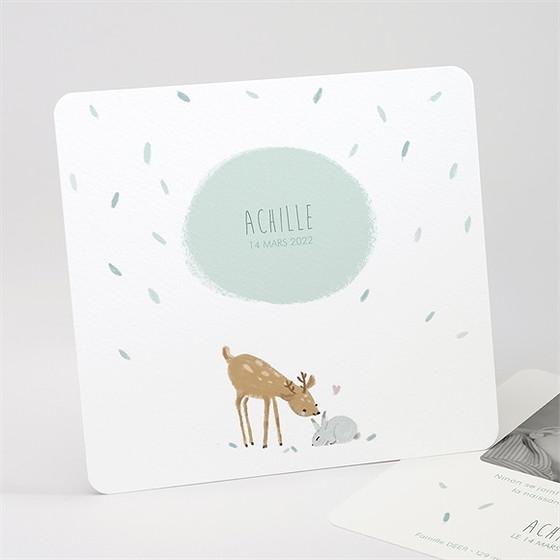 Faire-part naissance jolie biche