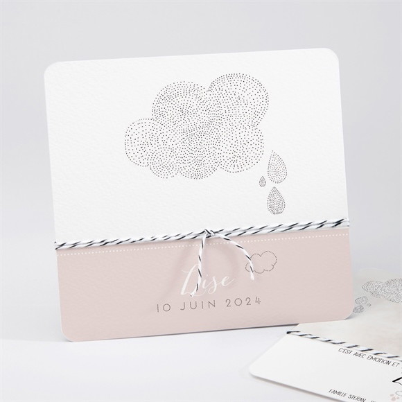 Faire-part naissance Pluie de poésie réf.N311215