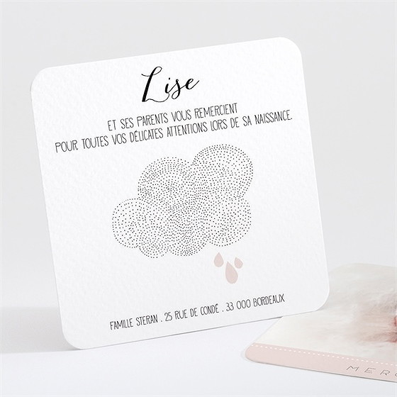 Remerciement naissance pluie de poésie