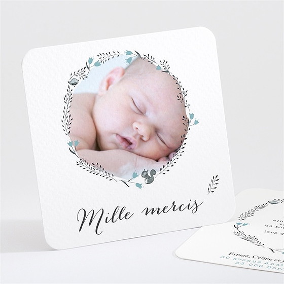 Remerciement naissance dans sa couronne