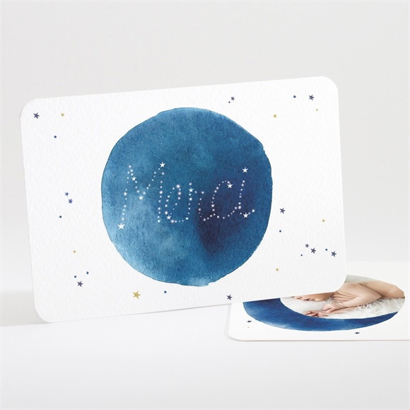 Remerciement naissance Nuit étoilée réf.N111216