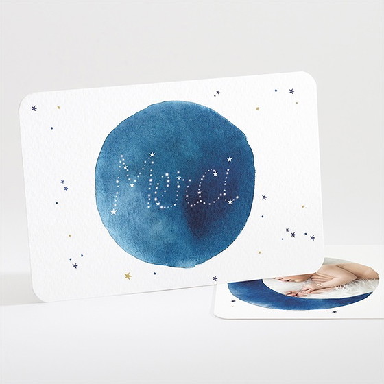 Remerciement naissance nuit étoilée