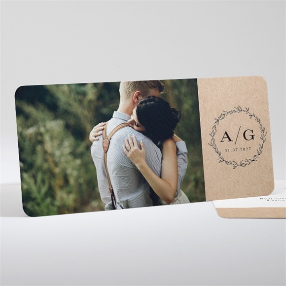 Remerciement mariage Douce harmonie réf.N13181