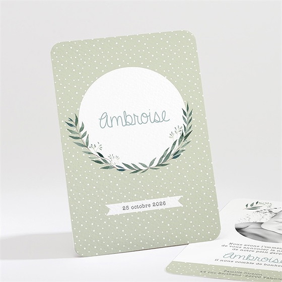 Faire-part naissance douceur champêtre