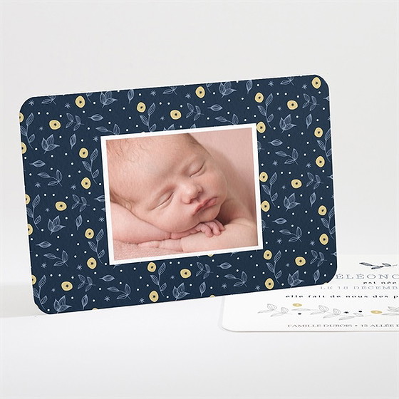 Faire-part naissance citrons et motifs