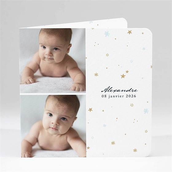 Faire-part naissance étoile