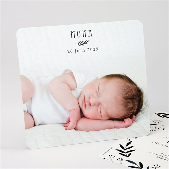 Faire-part naissance Plume à l'encre réf.N311235