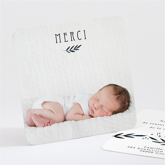 Remerciement naissance plume à l'encre