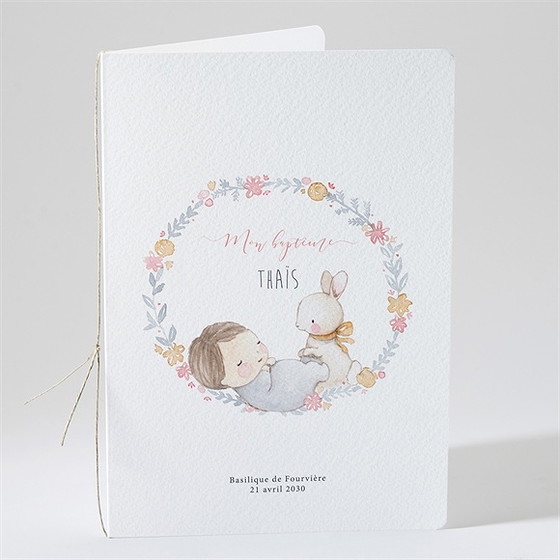 Livret de messe baptême enfant bercé de tendresse