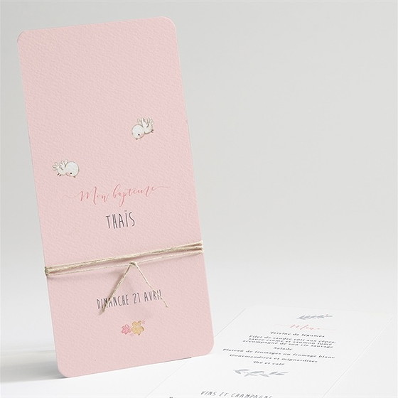 Menu baptême enfant bercé de tendresse