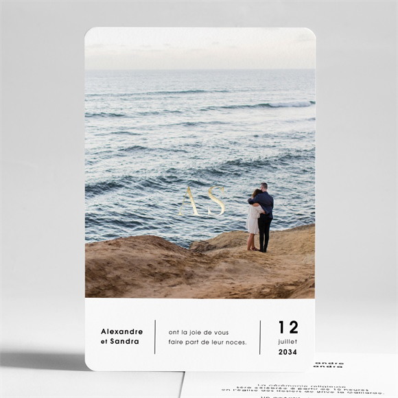 Faire-part mariage Tendresse réf.N241156