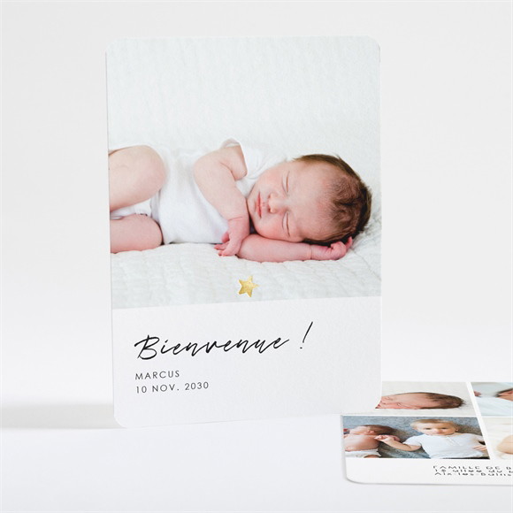 Faire-part naissance Elégante étoile réf.N28110