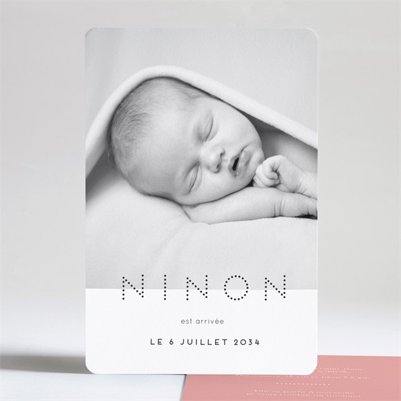 Faire-part naissance Annonce à pois réf.N241162
