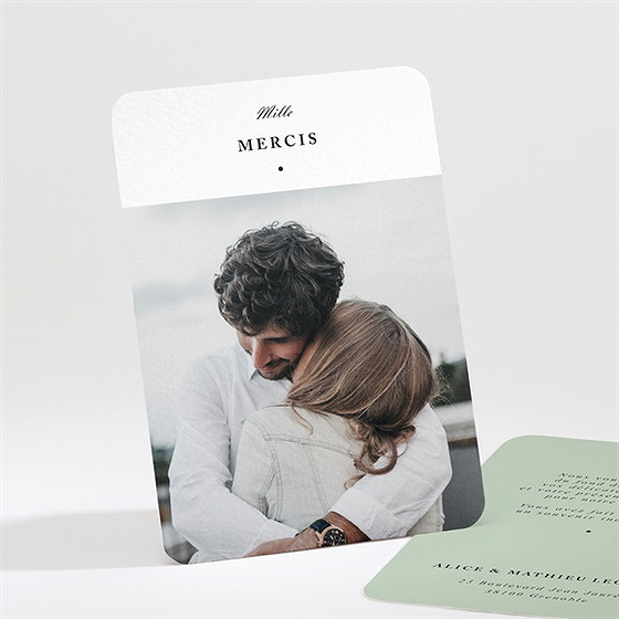 Remerciement mariage tendre amande