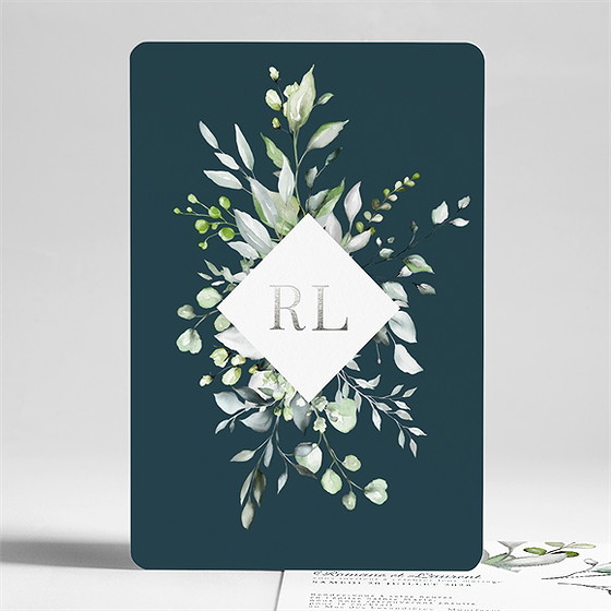 Faire-part mariage composition florale