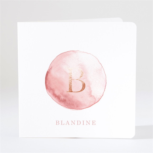 Faire-part naissance Cuivre et aquarelle réf.N46107