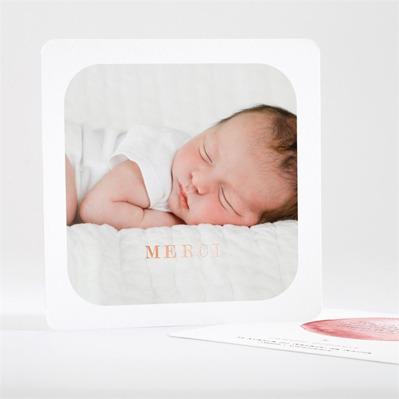 Remerciement naissance Cuivre et aquarelle réf.N35132