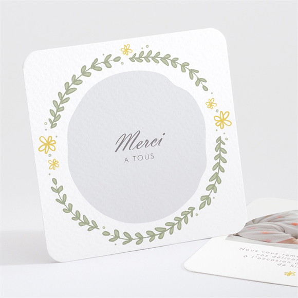 Remerciement naissance Farandole champêtre réf.N301151