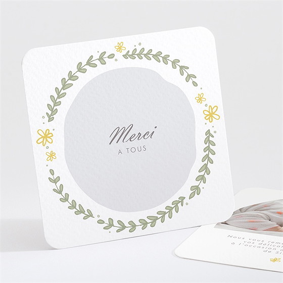 Remerciement naissance farandole champêtre