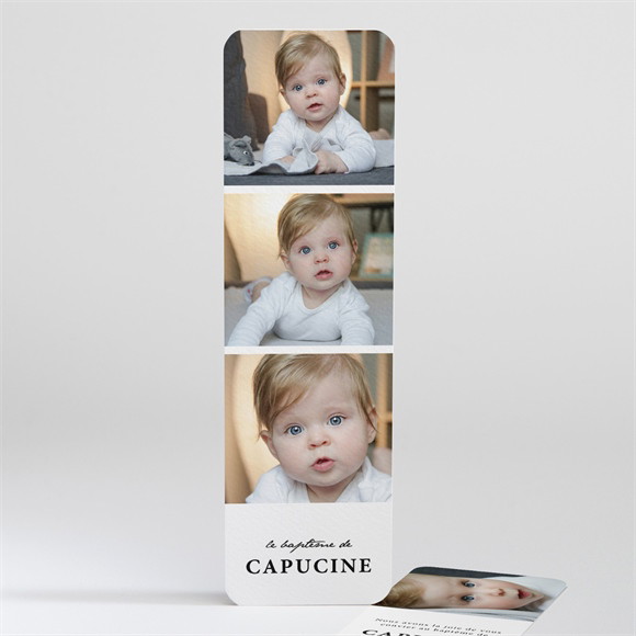 Faire-part de baptême Photos miniatures réf.N20164