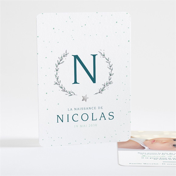 Faire-part naissance Argenté réf.N28117