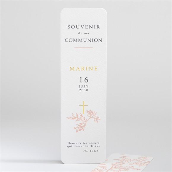 Signet communion Gravures végétales réf.N20184