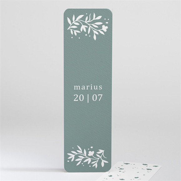 Signet communion Gaufrage Émeraude réf.N20197